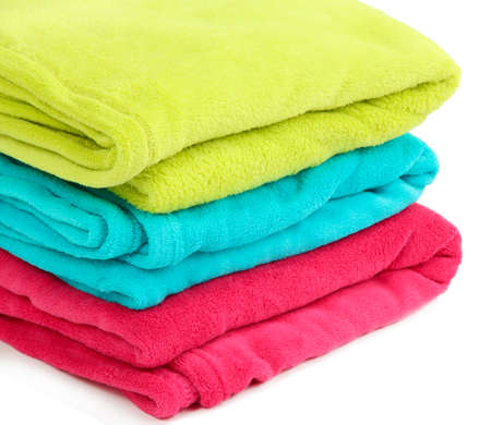 Colorful plaids isolated on white