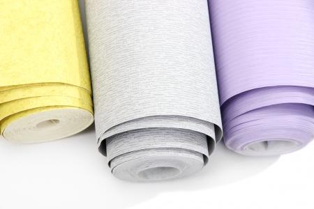 Wallpapers isolated on white の写真素材