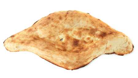 Pita bread isolated on whiteの写真素材