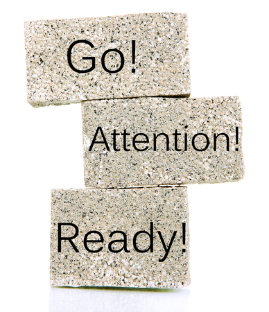 Building blocks isolated on white