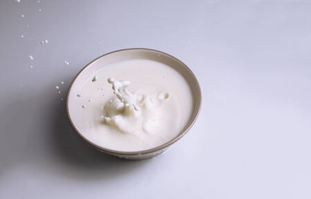 Milk splashの写真素材