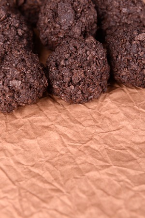 Delicious chocolates on table close-upの写真素材