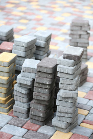 Tile pavingの写真素材