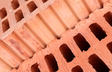 Brown bricks texture, close up