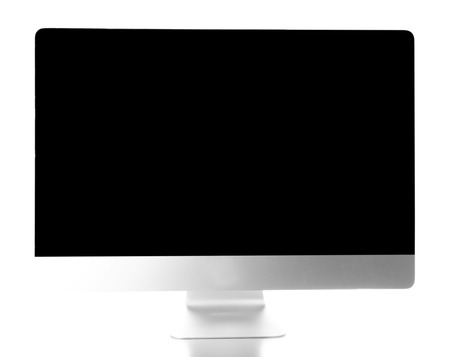 New modern computer, isolated on whiteの写真素材
