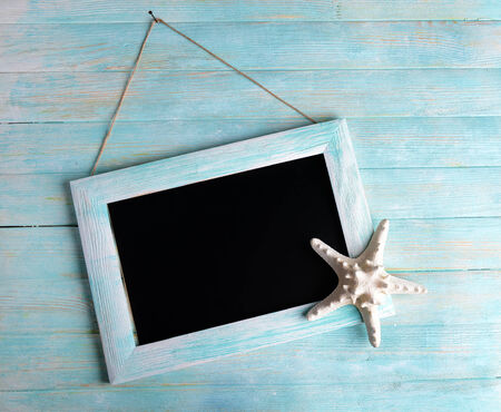 Vintage frame on wooden backgroundの写真素材