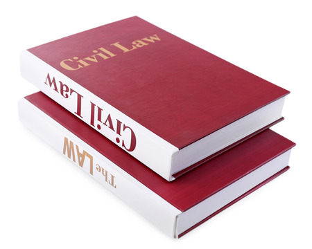 Books of Law isolated on white