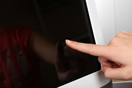 Modern tablet pc close-up