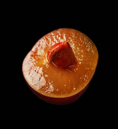 Grape on black backgroundの写真素材