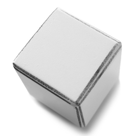 Cube, isolated on whiteの写真素材