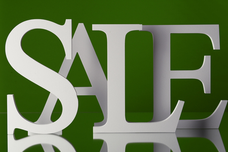 Sale on colorful backgroundの写真素材