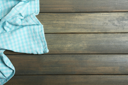 Napkin on wooden table