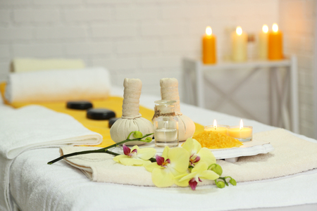 Place for relaxation in modern wellness centerの写真素材