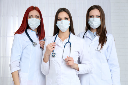 Medical workers in hospitalの写真素材