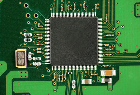 Printed circuit board with many electrical components