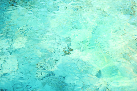 Clear ocean water, in resort