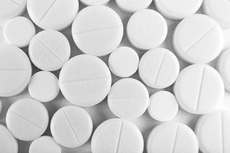 Many pills close upの写真素材