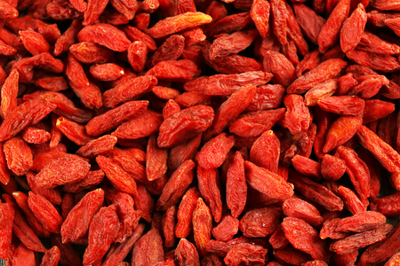 Goji berries close upの写真素材