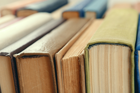 Heap of books close upの写真素材