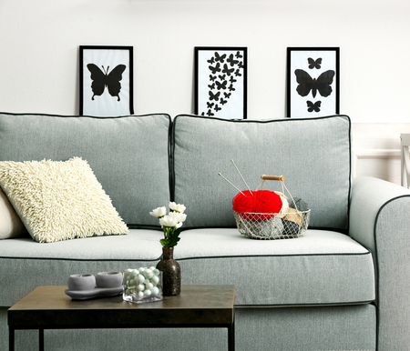 Modern living room interiorの写真素材