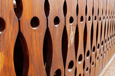 Wooden fence backgroundの写真素材