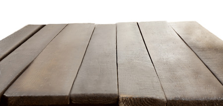 Wooden board isolated on white