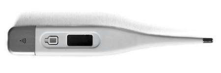 Medical digital thermometer isolated on white