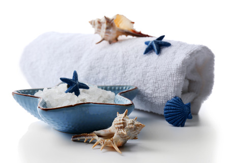 Marine style spa composition isolated on white backgroundの写真素材