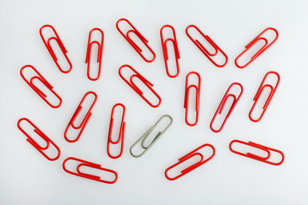 clips, isolated on whiteの写真素材