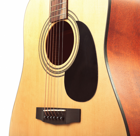 Guitar isolated on white