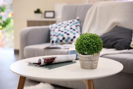 Modern living room interiorの写真素材