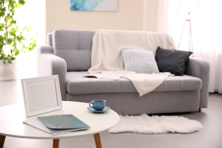 Modern living room interiorの写真素材