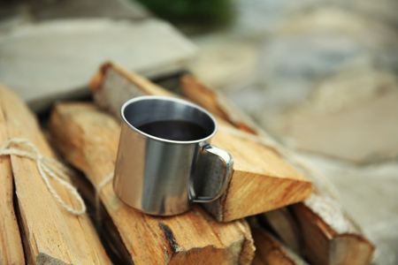 Logs of fire woodの写真素材