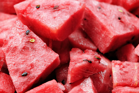 Background of ripe juicy watermelon, close-upの写真素材