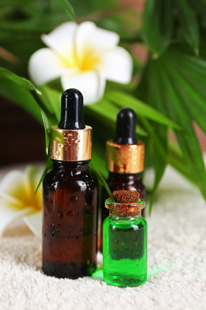 Essential oil for aromatherapy, close upの写真素材