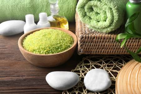 Spa set closeupの写真素材