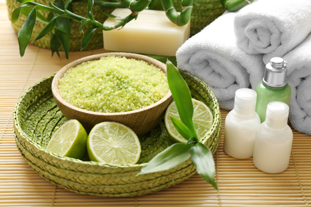 Spa set closeupの写真素材