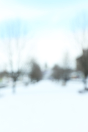 Snowy alley, abstract backgroundの写真素材