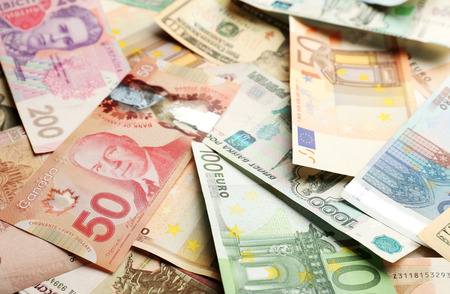 Background made of money banknotes