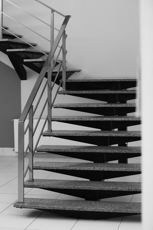 Modern stairs in officeの写真素材