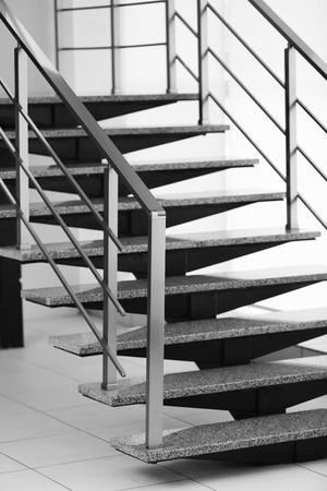 Modern stairs in officeの写真素材