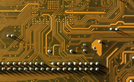 Computer motherboard, close upの写真素材