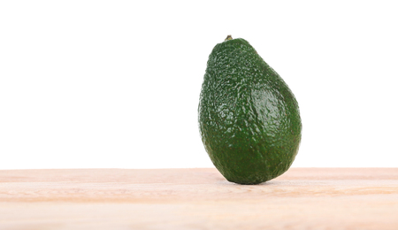Fresh avocado on a white backgroundの写真素材