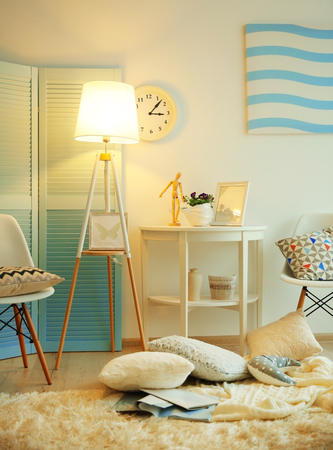 Modern room design interiorの写真素材