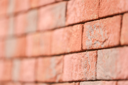 Brick wall background, closeup