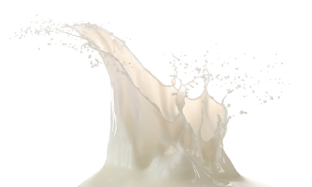Milk splash, closeupの写真素材