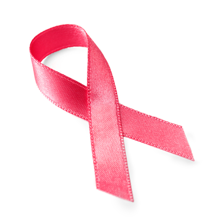 Pink ribbon. Cancer conceptの写真素材