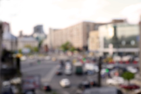 Blurred city backgroundの写真素材