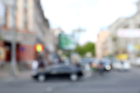 Blurred city backgroundの写真素材