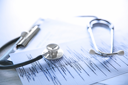 Medical equipment. Cardiogram conceptの写真素材